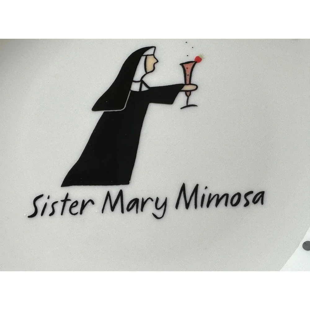 Santa Barbara Whimsy Jill Seale Sister Mary Mimosa Manhattan Plates Set of 2